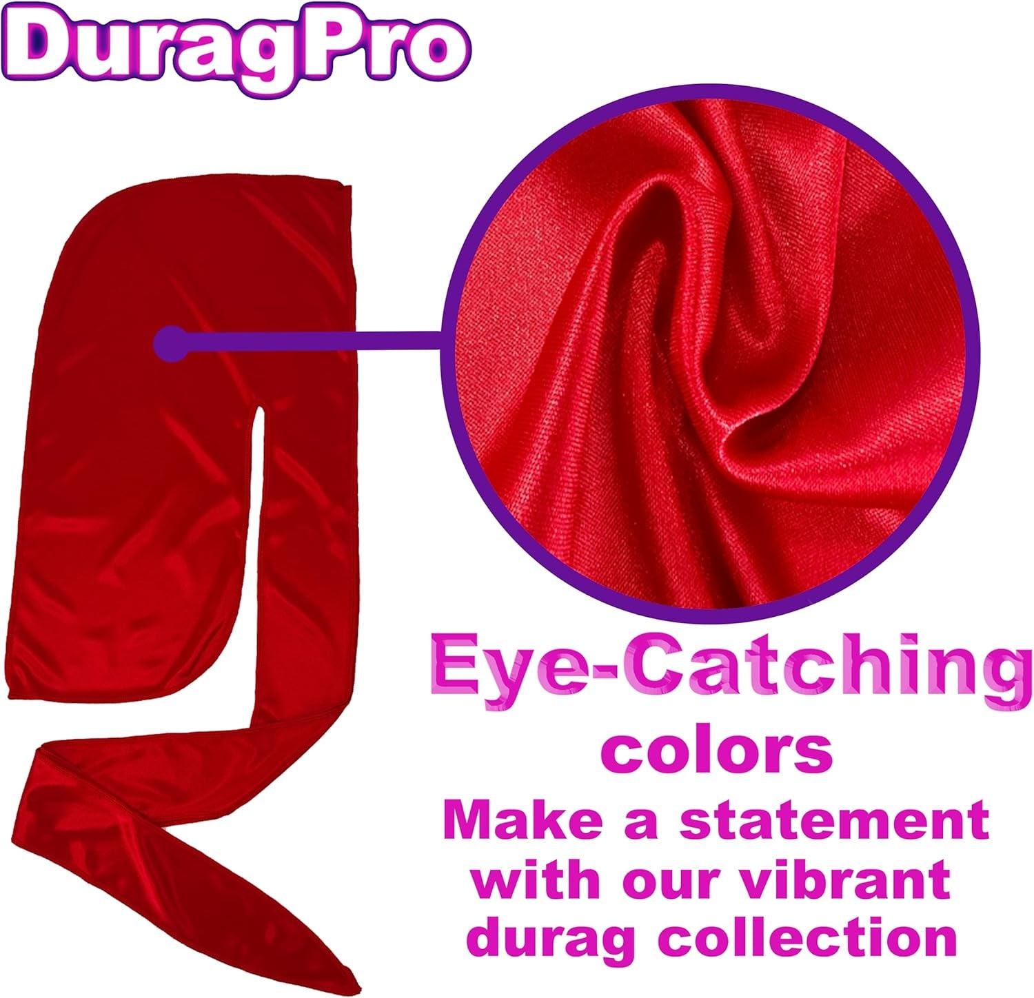 1 Pack Silk Durag for Men and Women Gift Set, Silky Satin Do Rag